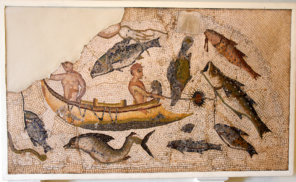 ancient Romans fishing